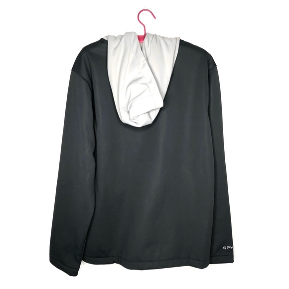 NEW Spyder HydroWeb Softshell Gray Hooded Jacket - Picture 3 of 5